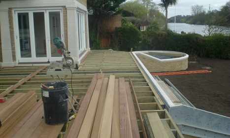 Decking Area - During