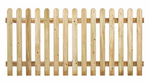 Rounded Top Picket Fencing