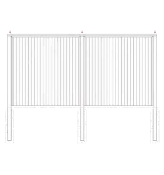Fence Panels Using Posts