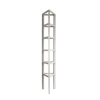 Prestige Traditional Wooden Tower Obelisk Open Orford Cream