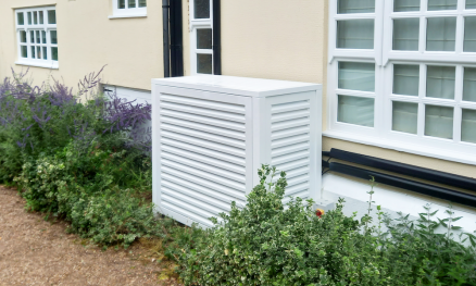 Bespoke Aircon Cover in White