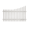 Curve Down Rounded Top Picket Fence In Orford Cream