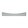 Diagonal Trellis Concave Arched Topper Panel Greenwich Green