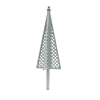 Wooden Diagonal Trellis Obelisk Manhattan Grey