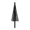 Wooden Square Trellis Obelisk Black