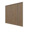 Prestige Solid Fence Thermally Treated Timber Angled