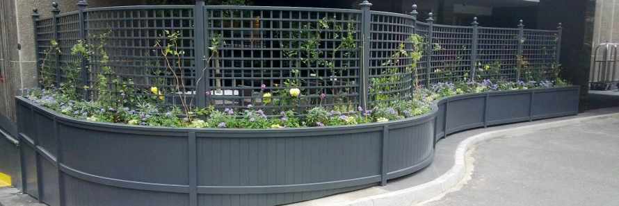 Bespoke planters and trellis project