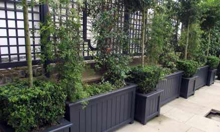 Painted Slate traditional planters