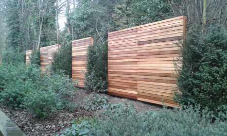 Frameless Fencing Panels From Right