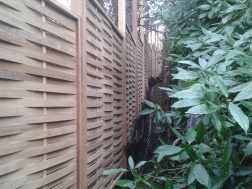 Bespoke Iroko Weave Fence Panels