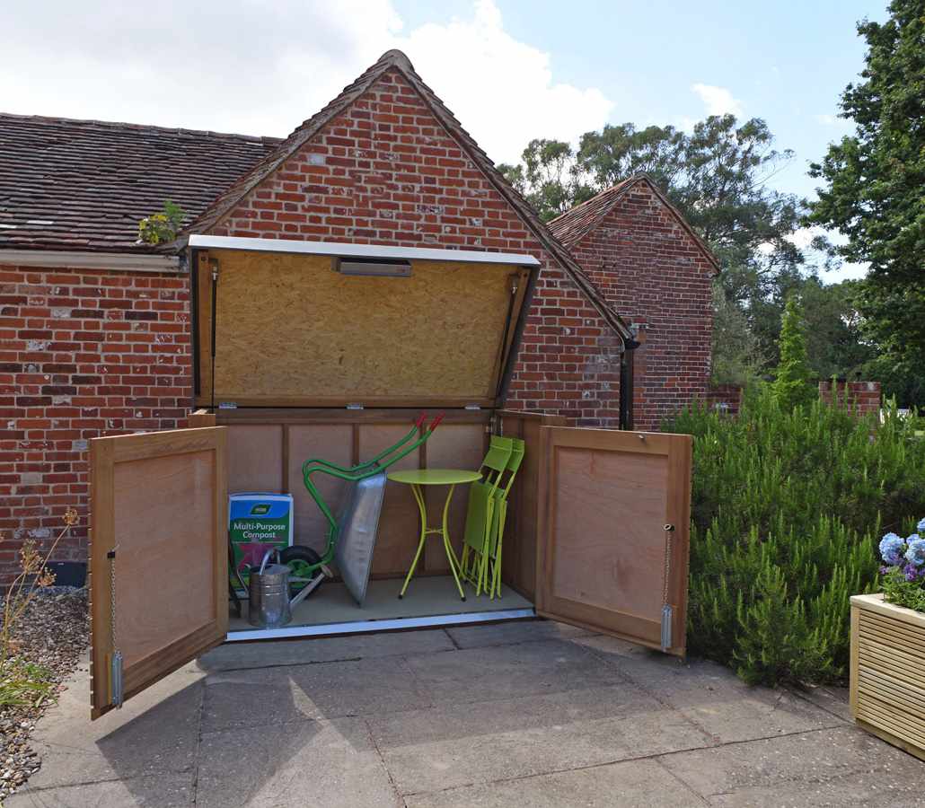 Contemporary Bike Shed Handmade by The Garden Trellis 