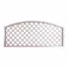 Open Diagonal Trellis Convex Arched Topper Panel (Orford Cream)