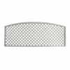 Diagonal Trellis Convex Arched Topper Panel (Manhattan Grey)