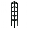 Prestige Square Open Frame Wooden Tower Obelisk (Black)
