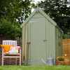 Painted Wooden Shed (Gorse Green)