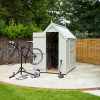 Painted Wooden Shed (Manhattan Grey)