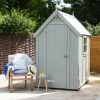Painted Wooden Shed (Manhattan Grey)