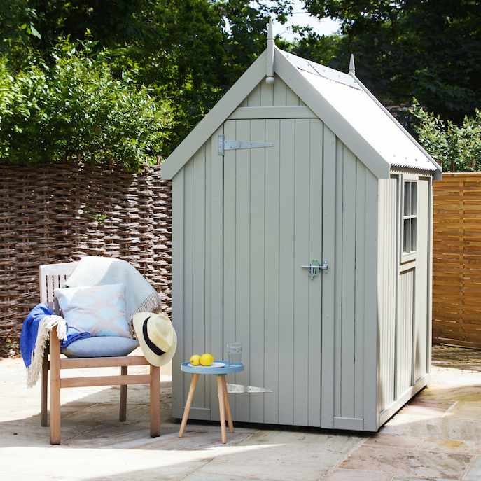 Painted Wooden Shed The Garden, How To Paint A Garden Shed Uk