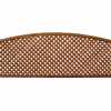 Diagonal Privacy Convex Arched Topper Panel Teak Stain