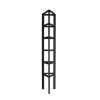 Prestige Traditional Wooden Tower Obelisk Open Black