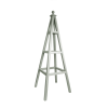 Prestige Triangular Wooden Tower Obelisk Open Manhattan Grey