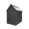 Painted Wooden Shed (Charcoal)