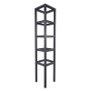 Prestige Square Open Frame Wooden Tower Obelisk (Charcoal)