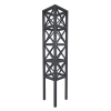 Prestige Square Wooden Tower Obelisk (Charcoal)
