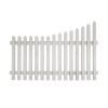 Curve Down Pointed Top Picket Fence In Orford Cream