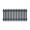 Prestige Pointed Top Picket Fence Panels Charcoal