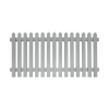 Prestige Pointed Top Picket Fence Panels Stone