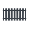 Prestige Rounded Top Picket Fencing Charcoal