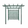 Open Pergola - Small with Open Diagonal Trellis painted Greenwich Green