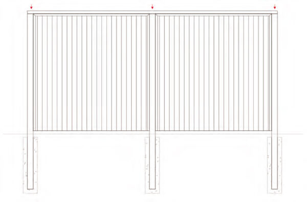 Fence panels using posts - The Garden Trellis Company