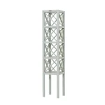 RHS Prestige Square Wooden Cross Detail Tower Obelisk - Manhattan Grey