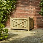 Diagonal Cross Panel Rectangular Planter