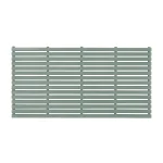 Wide Slatted Panel Painted Greenwich Green