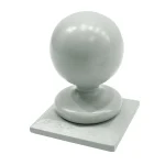 RHS Prestige Post Cap and 90CM Ball Finial Painted Manhattan Grey