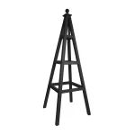 RHS Prestige Traditional Open Frame Wooden Obelisk Painted Black
