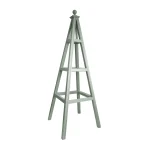RHS Prestige Traditional Open Frame Wooden Obelisk Painted Gorse Green