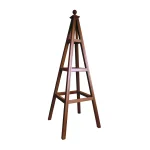 RHS Prestige Traditional Open Frame Wooden Obelisk Painted Hazel Brown