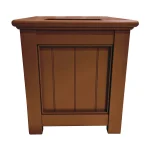 RHS Prestige Traditional Square Planter Painted Hazel Brown