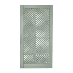 Trellis Gate - Diagonal Trellis 20mm gap Painted Gorse Green