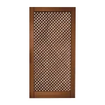 Trellis Gate - Diagonal Trellis 20mm gap Painted Hazel Brown