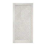 Trellis Gate - Diagonal Trellis 20mm gap Painted Orford Cream