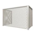 Diagonal Trellis Bin Screen Painted Orford Cream