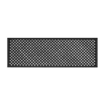 Diagonal Trellis Privacy Panel Painted Black