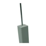 Studded Fence Post 70mm x 70mm Painted Greenwich Green
