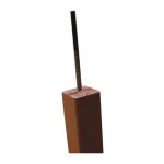 Studded Fence Post 70mm x 70mm Painted Hazel Brown