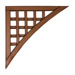 Square Corner Finishing Panels Painted Hazel Brown
